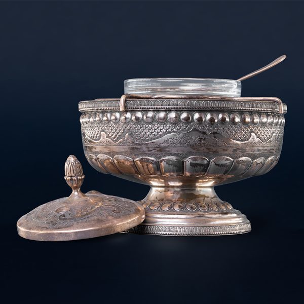 Sterling caviar serving bowl