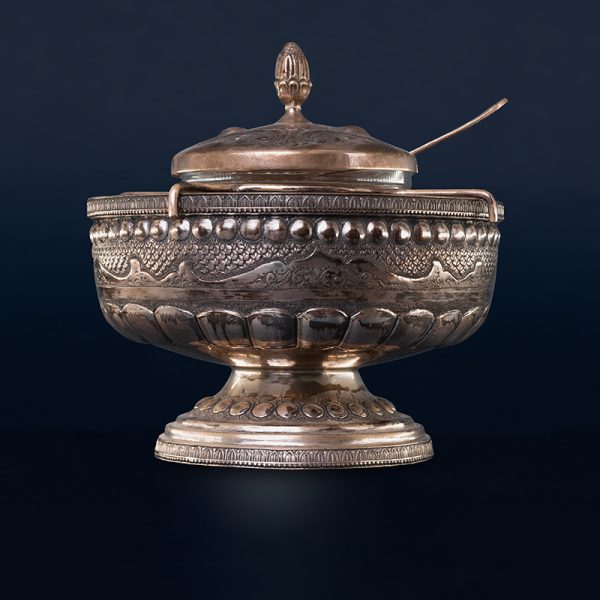 Sterling caviar serving bowl