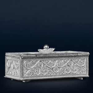 Silver jewelry box