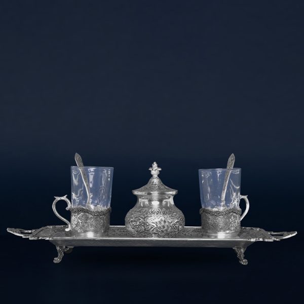 Silver cups and sugar bowls