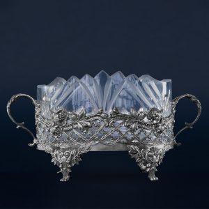 Silver crystal bowl